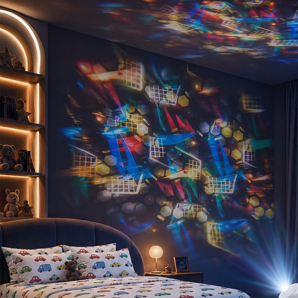 Dynamic Rotating LED Projector Light