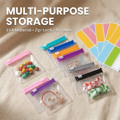 Self-Sealing Zip Storage Bags for Travel & Daily Organization