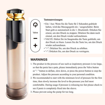 Lurevibe - Electric Penis Enlargement Male Masturbation Cup Water Bath Air Vacuum Pump