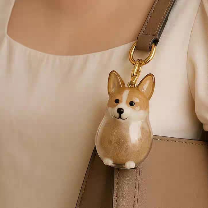 🐾Pet Hair Memorial Capsule Keychain