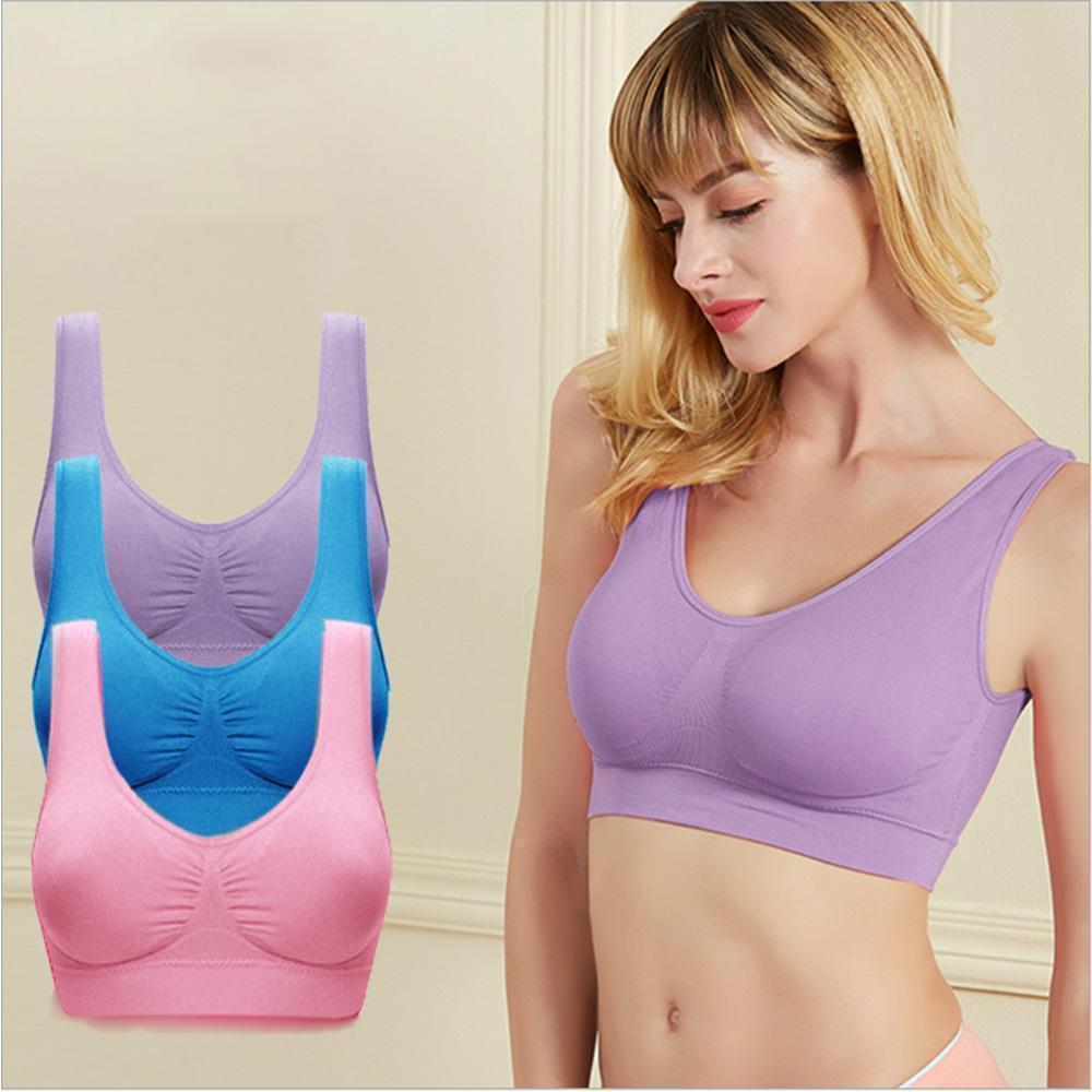 Libiyi-Comfortable Seamless Wire-Free Bra (3pcs/set)