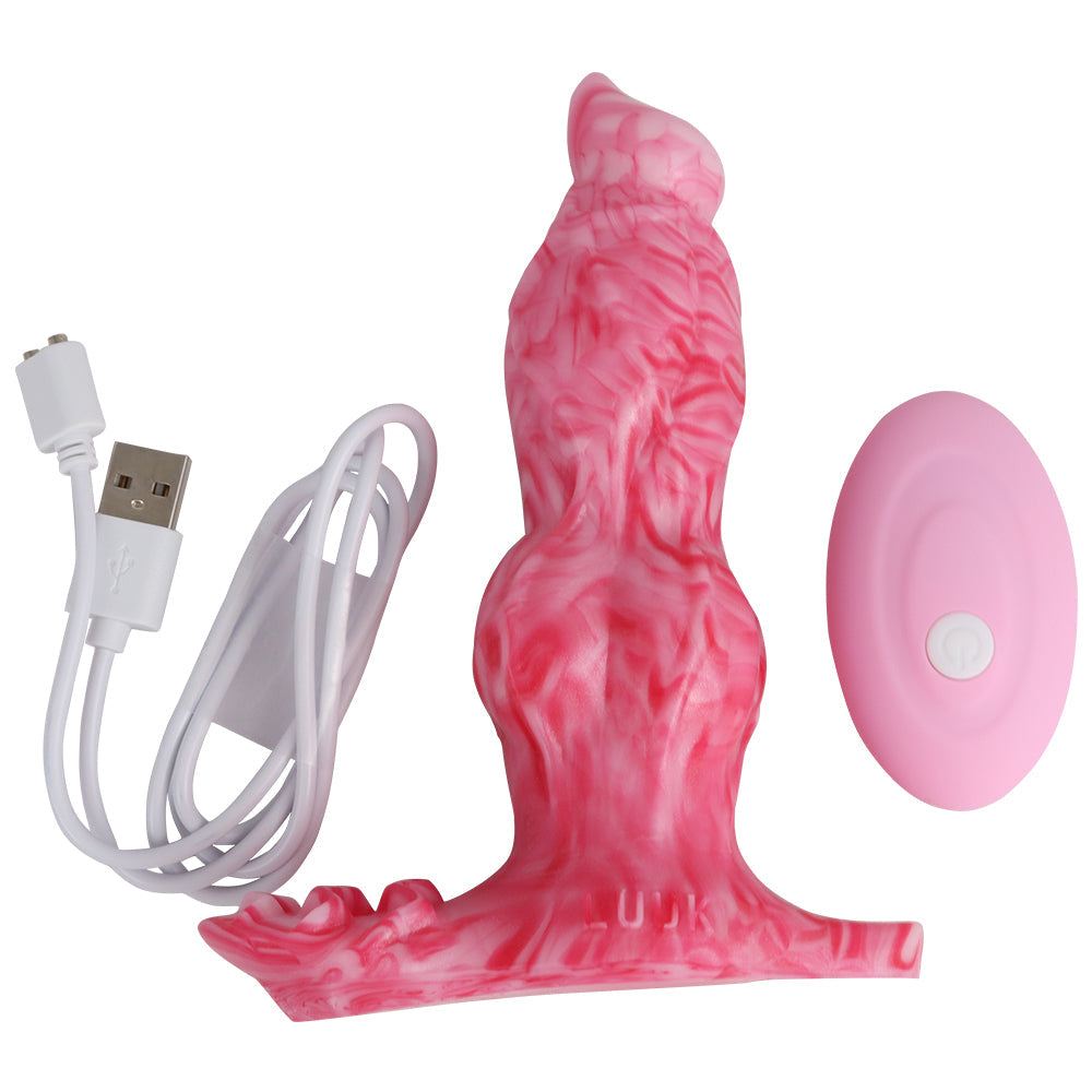 Remote Control Vibrating Dildo Clit Stimulate Anal Plug