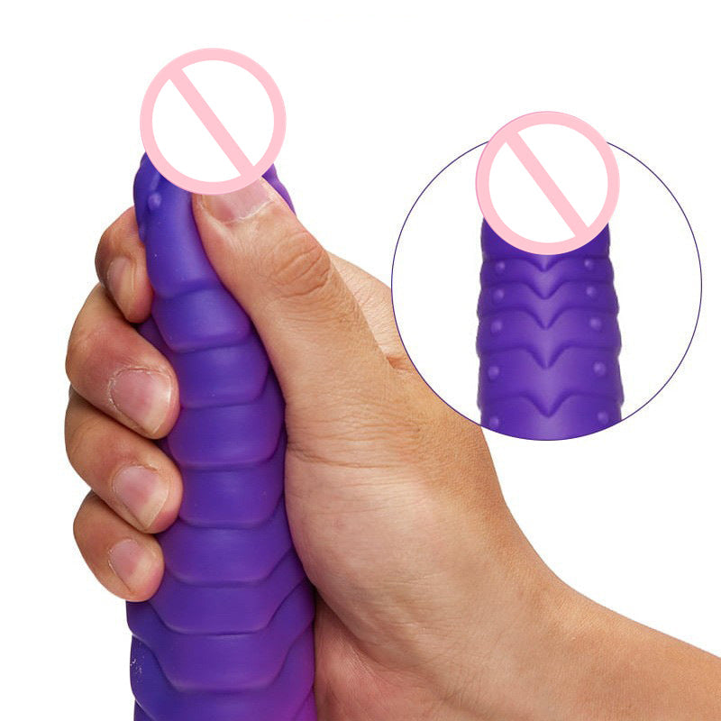 Lurevibe - Telescopic Dildo Silicone Realistic Big Fake Penis Dildo Vibrator