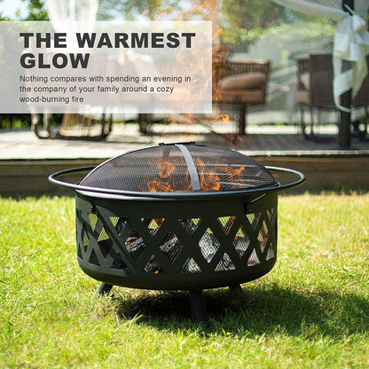 30 Inch Large Wood Burning Outdoor Fire Pits Ideas