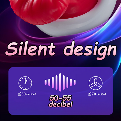 Lurevibe 2 In 1 Tongue Masturbation Vibrator For Women