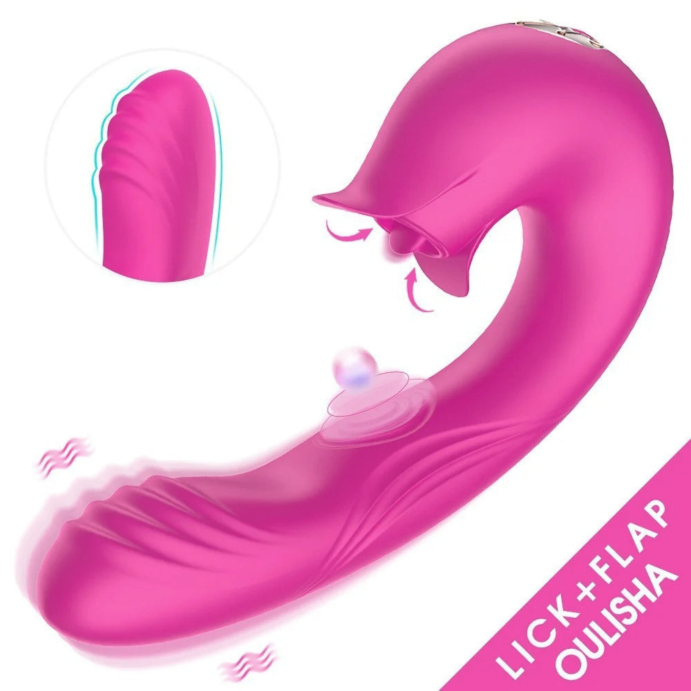 Lurevibe - Devil Flower Sex Toys Sucking Dildo Vibrator For Women