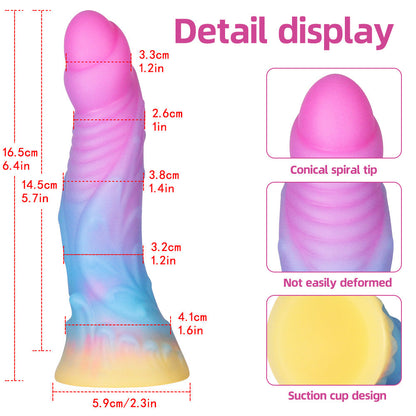 6.4 Inches Super Soft Luminous Fantasy Dildo