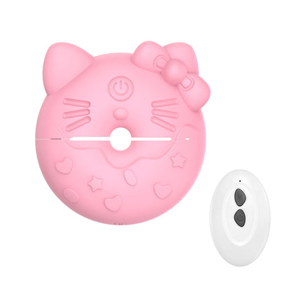 Kitty Cat Nipple Clamp Vibrators Breast Massager with Remote Control