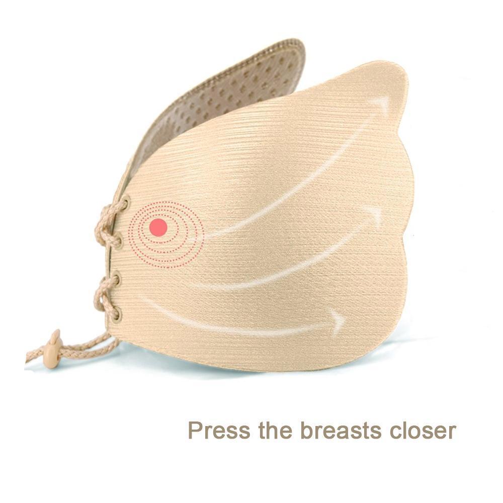 Libiyi-Strapless Push Up Self-adhesive Bra