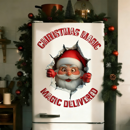 🔥Buy 5 Get 5[10Pcs &💥Free Shipping]Santa Claus Breakthrough Wall Stickers🎄