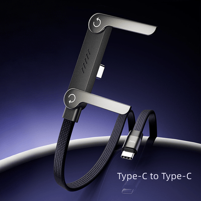 ⚡2-in-1 Invisible Holder Charger Cable – 240W Fast Charging Cord with Built-In Phone Stand