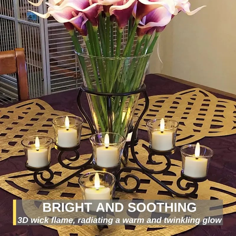 🔥 The Last Tea Lights You’ll Ever Need (6 Pack)— Rechargeable, Realistic & Remote-Controlled!