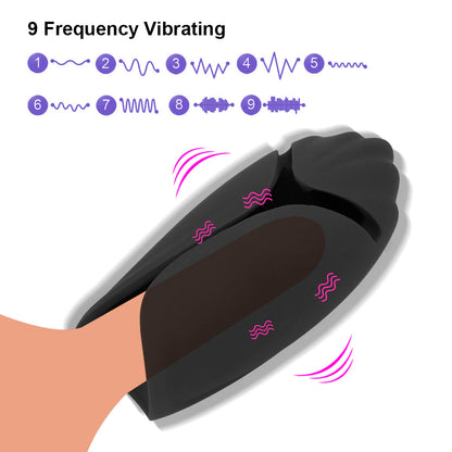 Lurevibe - Warrior Training Cup Men's Mini Tongue Licking Multi Frequency Vibration Aircraft Cup Men's Fun Masturbation Cup