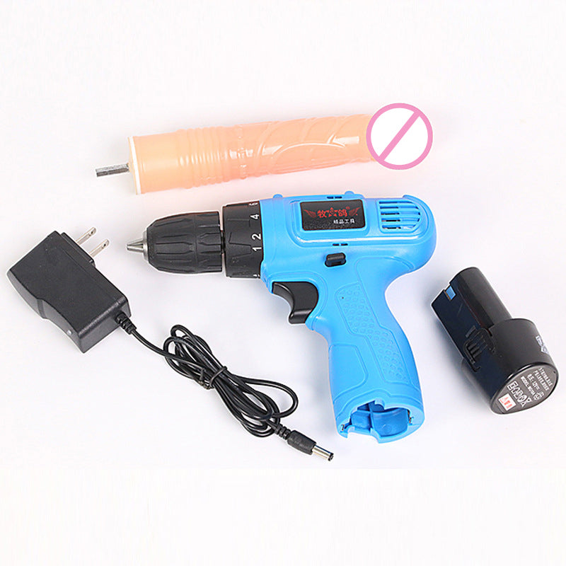 Electric drill rotating masturbation dildo machine