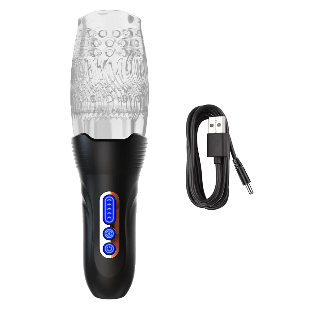 Lurevibe - Gawk Gawk 3000 PRO Male Rose Thrusting Rotating And Vibrating Oral Sex Masturbation Cup