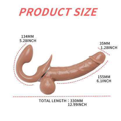 Lurevibe - Double-Ended Dildos Female 10 Frequency Variable Sex Machine Clitoris Vibrator