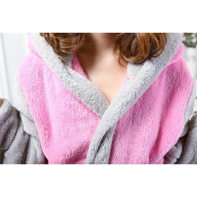 Libiyi-Bunny Fleece Robe