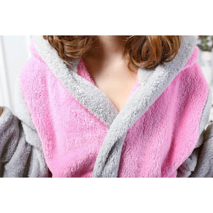 Libiyi-Bunny Fleece Robe