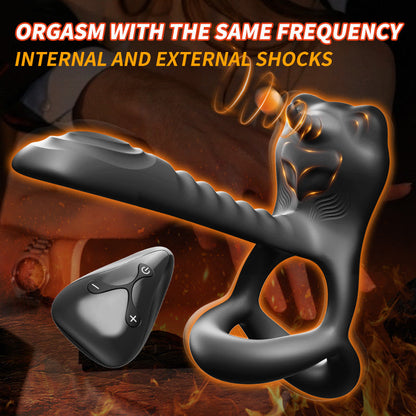 Lurevibe - Bull Demon King Anal Toy Vibrator Male Prostate Massager Delay Ejaculation