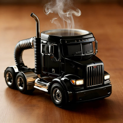Durable Semi-Truck Shaped Coffee Mug – Handcrafted Resin Mug for Family & Friends