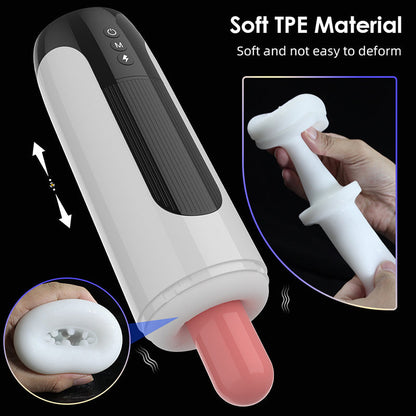 Lurevibe - Fully Automatic Male Telescopic Vibrating Masturbator