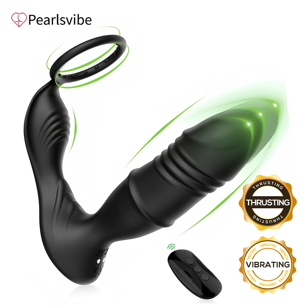 Lurevibe - Mason APP/Controller & 9-Telescopic /Vibration & Cock Rings Prostate Massager