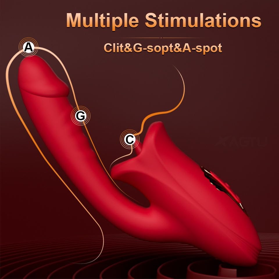 Lurevibe - Rose Muncher Bite Vibrator G Spot Clitoris Stimulator