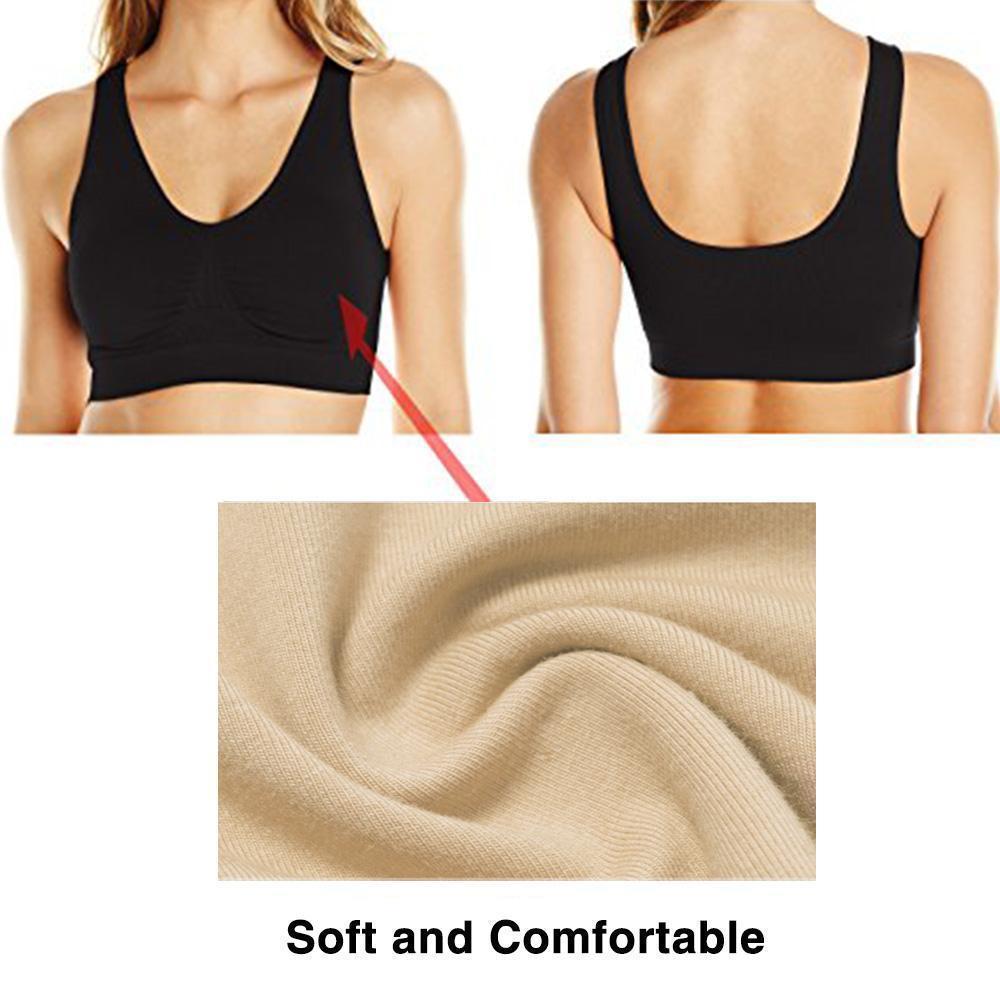 Libiyi-Comfortable Seamless Wire-Free Bra (3pcs/set)