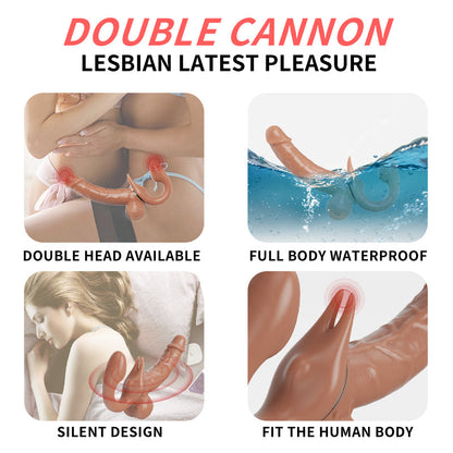 Lurevibe - Double-Ended Dildos Female 10 Frequency Variable Sex Machine Clitoris Vibrator