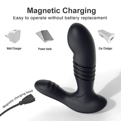 Lurevibe - Men's Retractable Prostate Anal Plug G-point Stick Vibrator