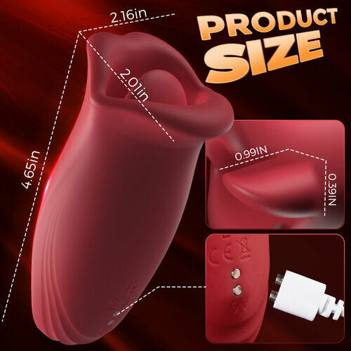 Rose Muncher 10 Biting & 10 Vibrating Modes Stimulate Nipple Clitoral Women Vibrator