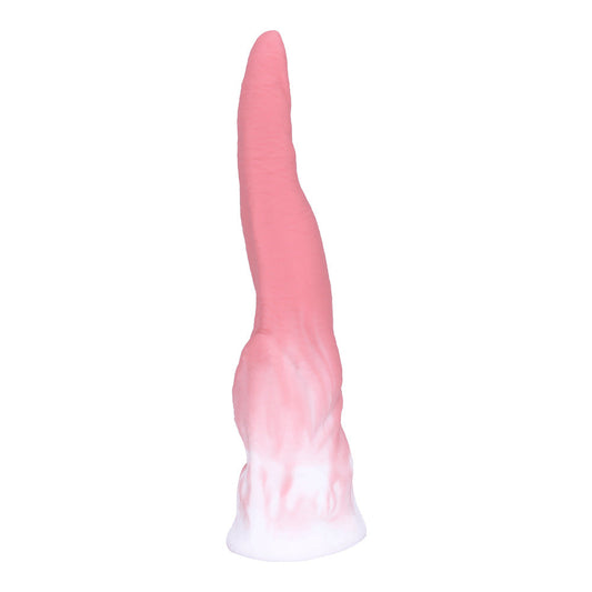 Gradual Pink 7.68 Inch Monster's Tongue Silicone Dildo