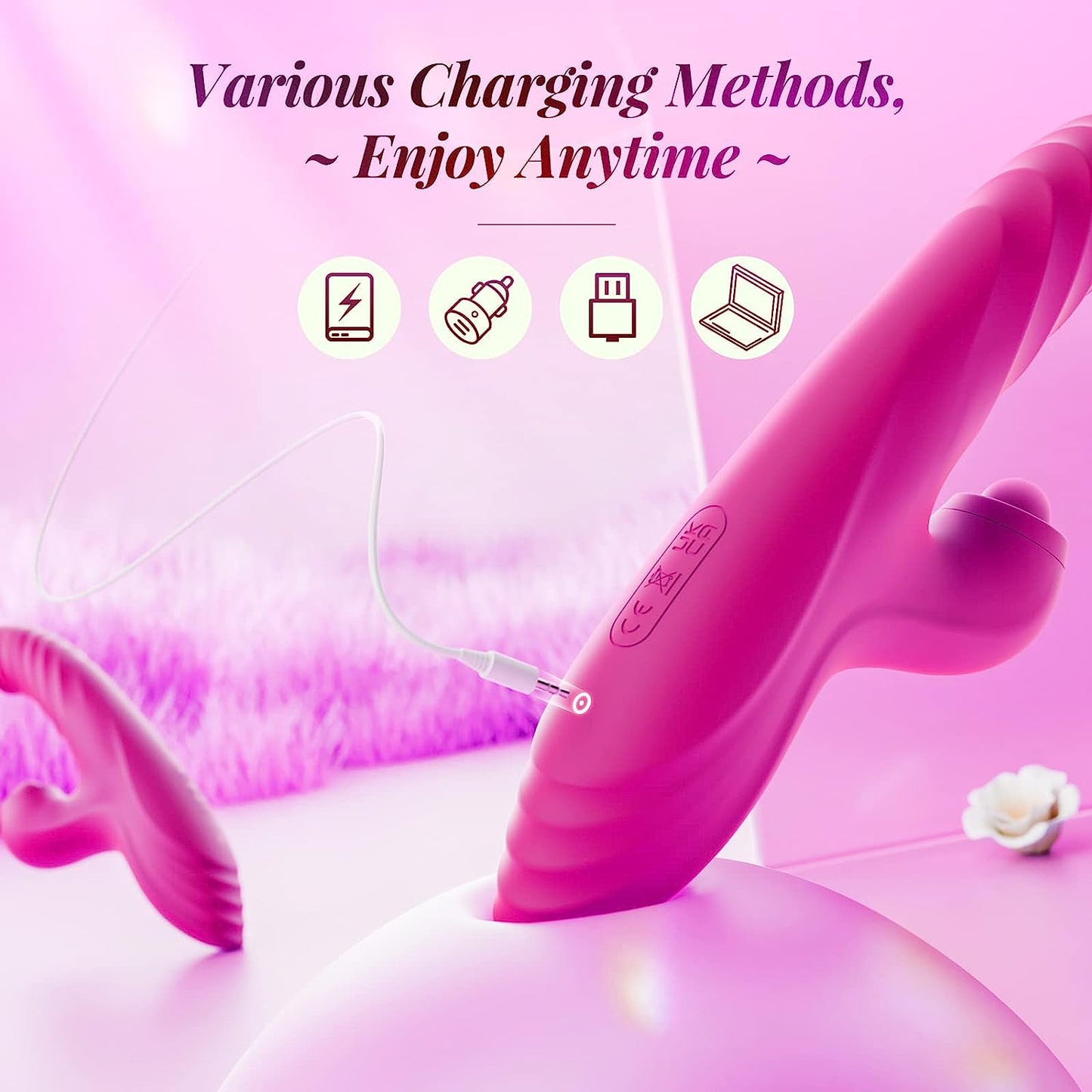 Thrusting Dildo Rabbit Vibrator G-spot Vibrator for Women