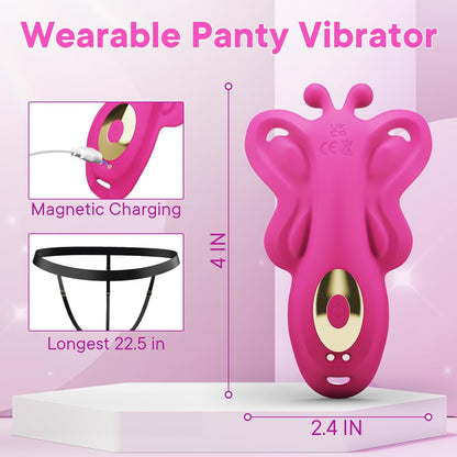 Thong Butterfly Panty Wearable Vibrator Mini Discreet Sex Toys for Women