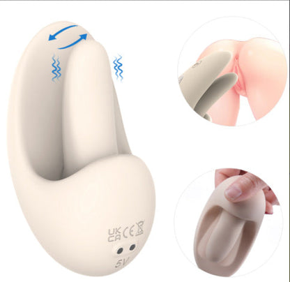 Lurevibe - Tongue Shape Licking Nipples Clit Stimulation Vibrators For Women