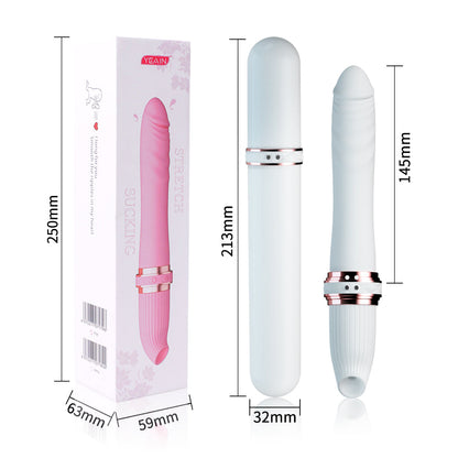 Lurevibe - Telescoping Vibrator Female 10 Frequency Variable Sex Machine Clitoris Vibrador