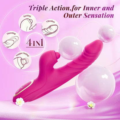 Thrusting Dildo Rabbit Vibrator G-spot Vibrator for Women