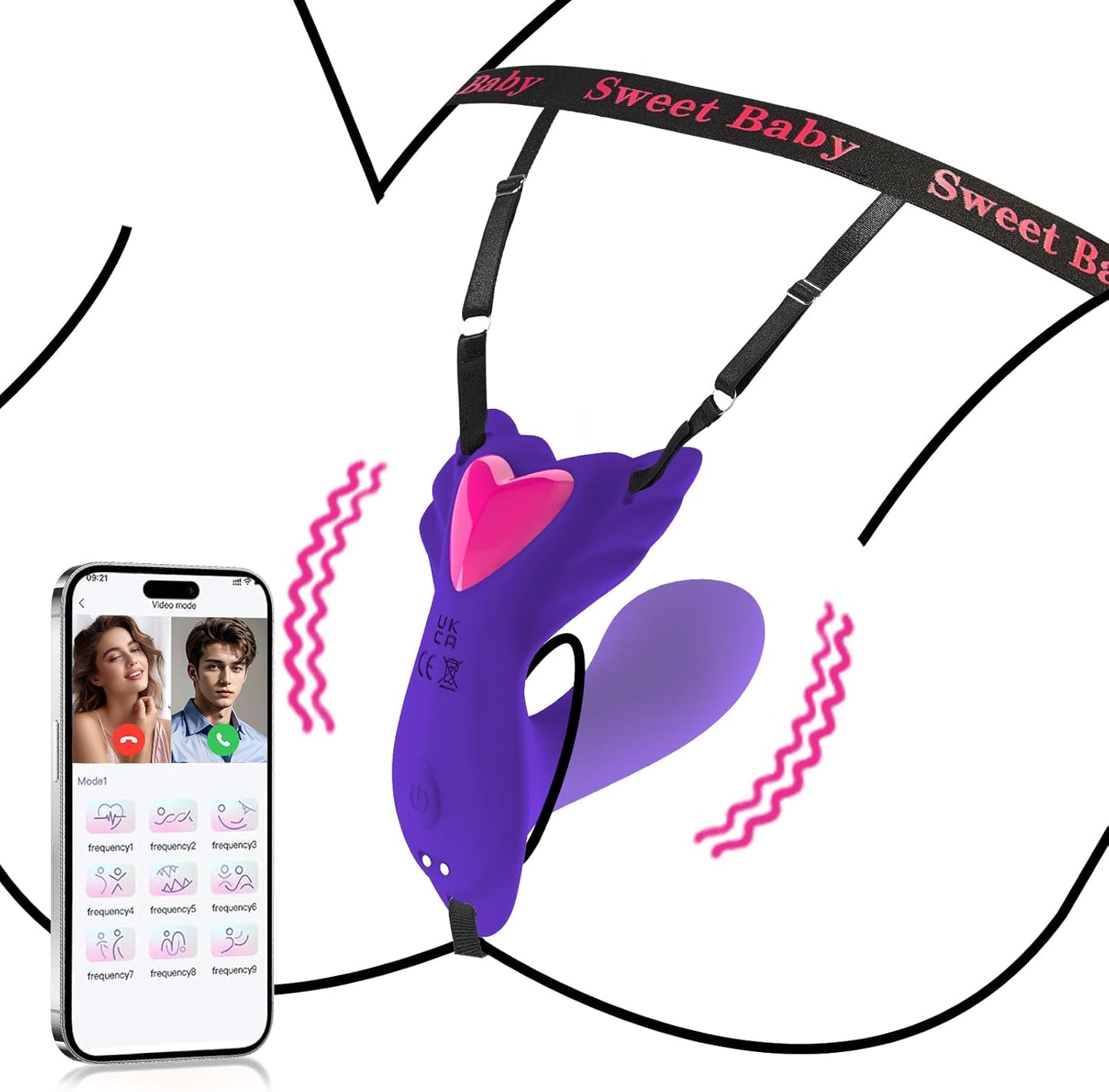 [Valentine's Special] 6.27% Off - Rose Finger Vibrator & Butterfly Wearable Vibrator