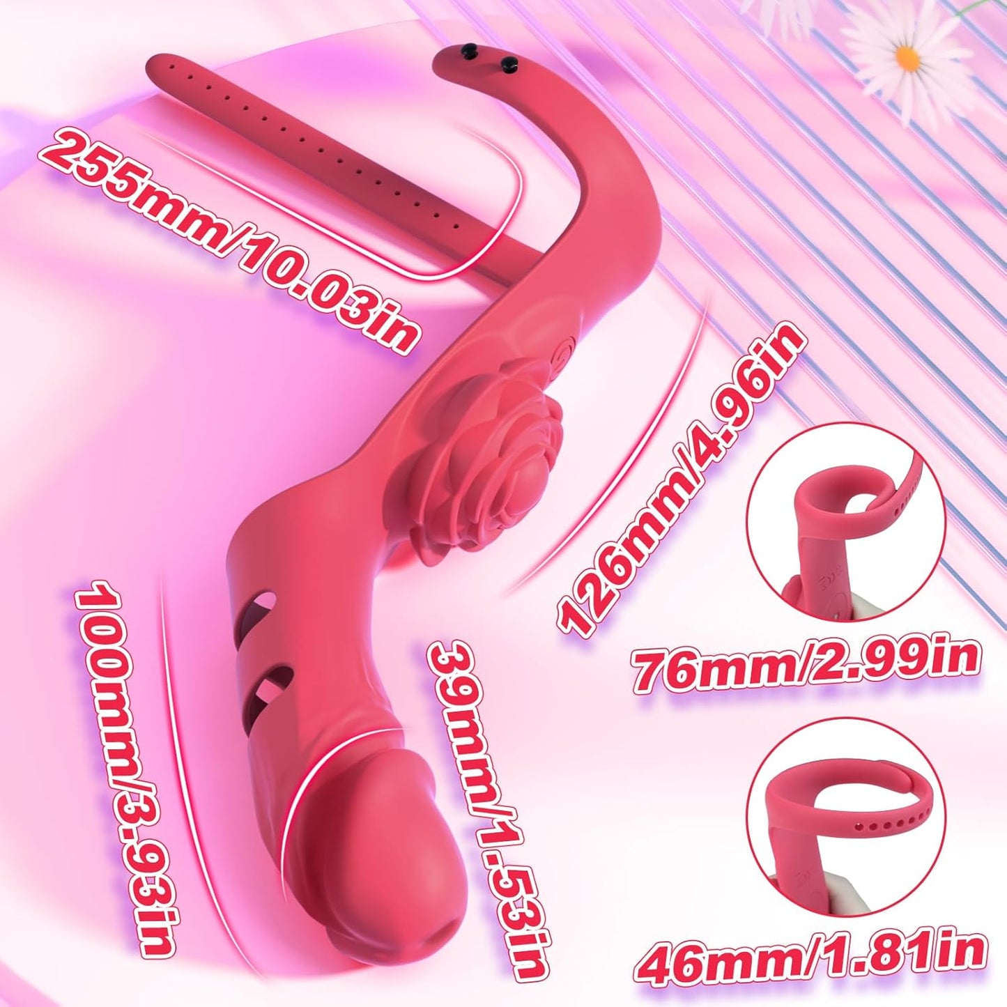 [Valentine's Special] 6.27% Off - Rose Finger Vibrator & Butterfly Wearable Vibrator