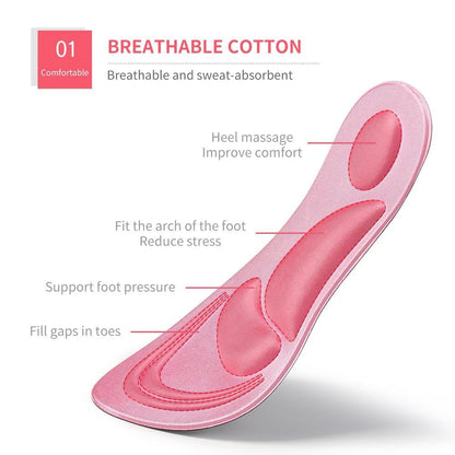 4d Memory Foam Orthopedic Insoles For Shoes Women Men