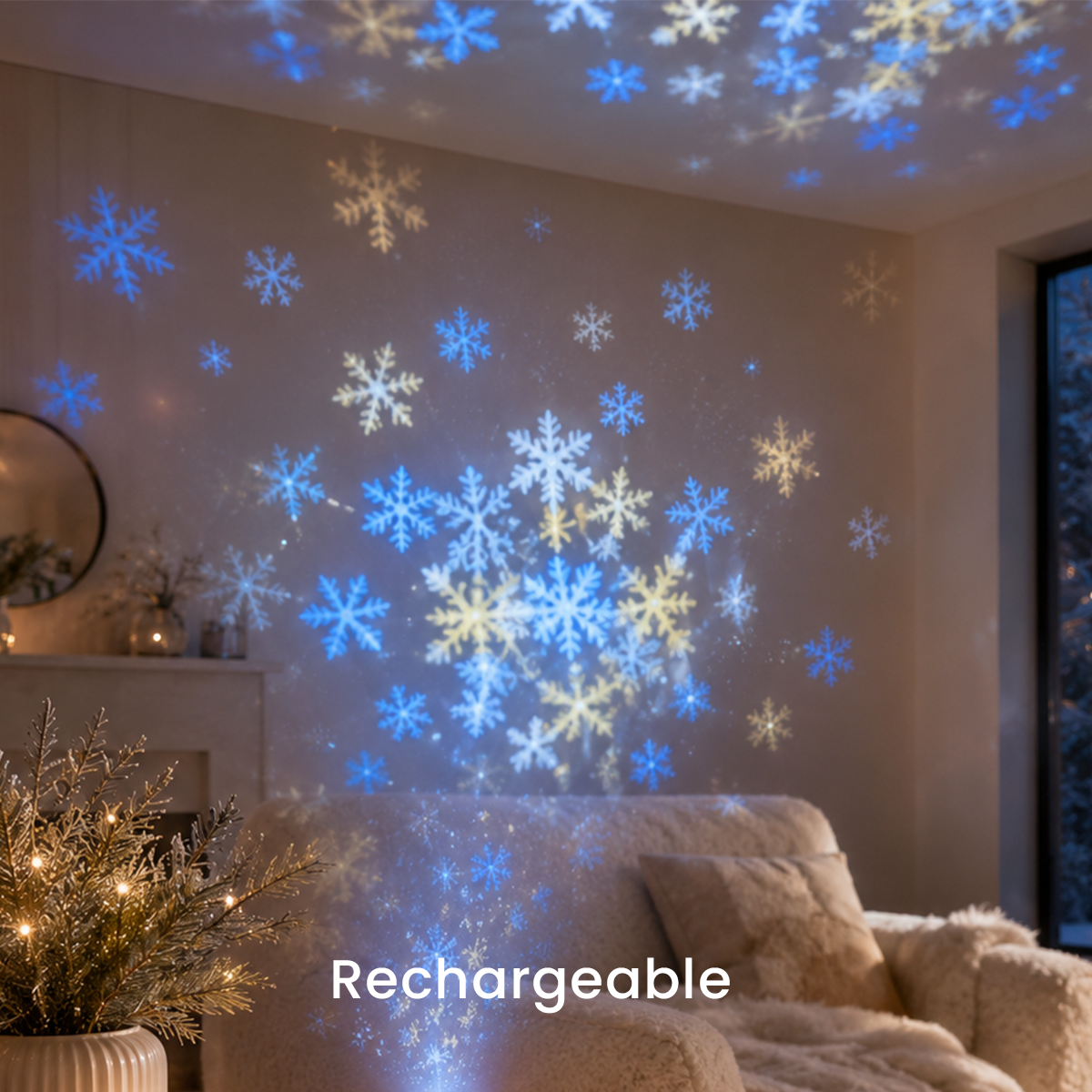 Dynamic Rotating LED Projector Light