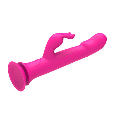 Lurevibe - Rain Love Thrusting Strong Shock Rabbit Vibrator With Suction Cup