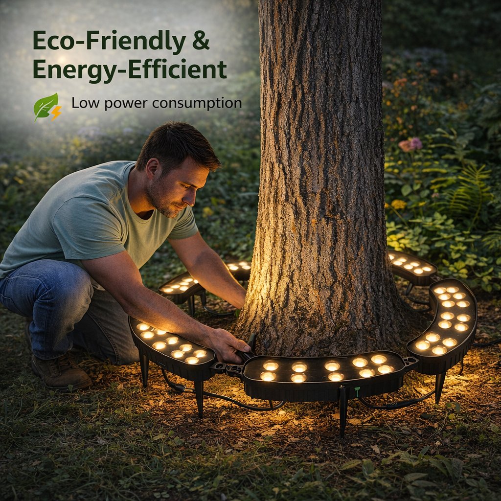 🌳 LED Ring Tree Light | Outdoor Waterproof Landscape Spotlight