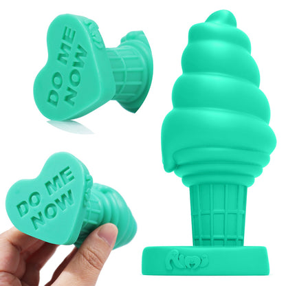 Aimitex Ice Cream Colorful Silicone Butt Plug Anal Expansion plug