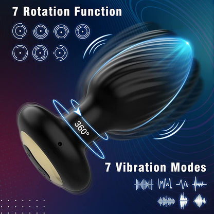 Noah - Wireless Remote Control Rotating & Vibrating Male Prostate Massager