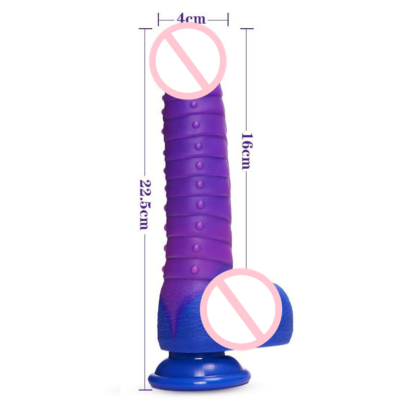 Lurevibe - Telescopic Dildo Silicone Realistic Big Fake Penis Dildo Vibrator