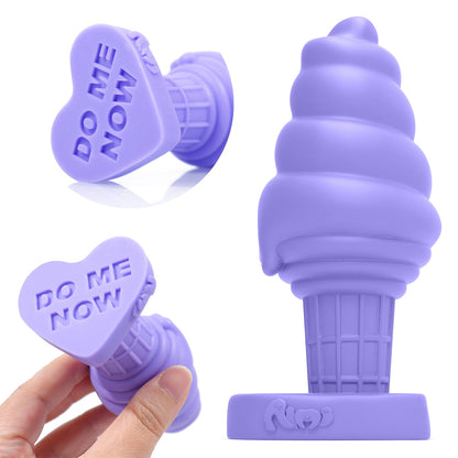 Aimitex Ice Cream Colorful Silicone Butt Plug Anal Expansion plug