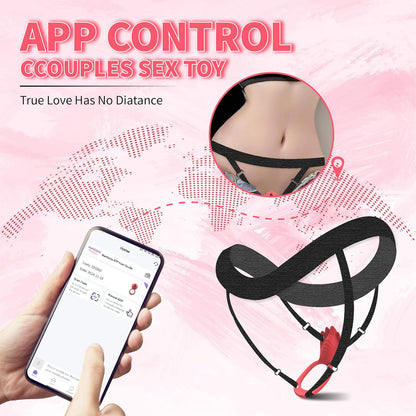 Wearable Panty Vibrator Vibrating Penis Ring Clitoral Stimulator with 9 Vibration Modes