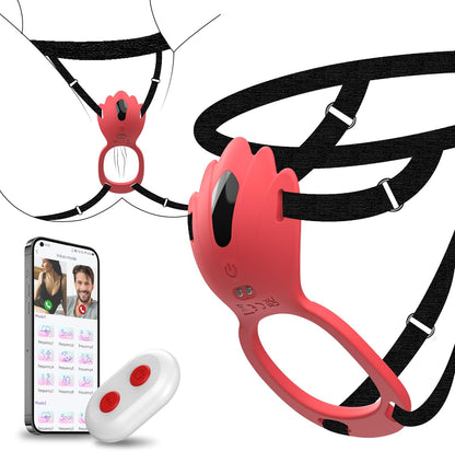 Wearable Panty Vibrator Vibrating Penis Ring Clitoral Stimulator with 9 Vibration Modes