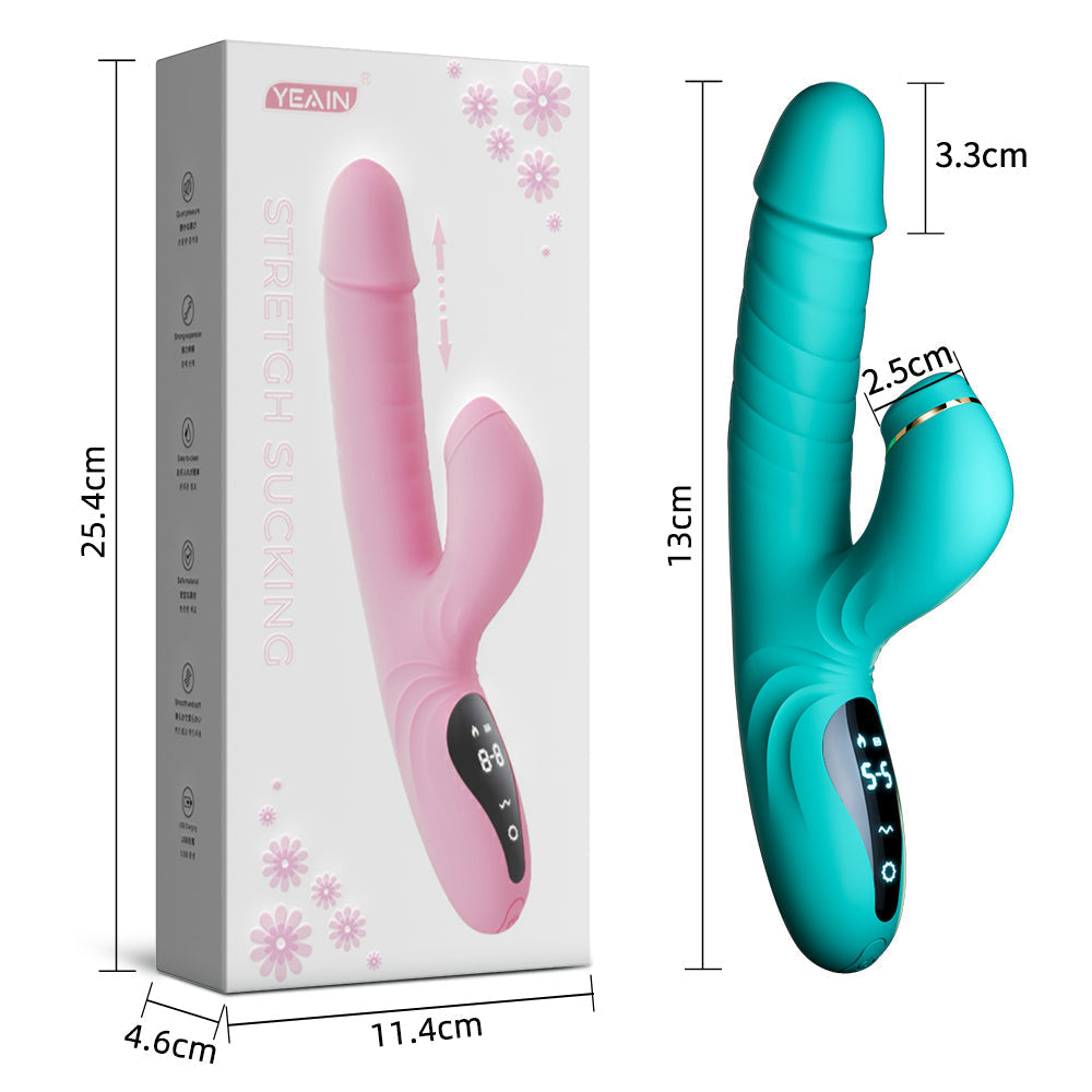 Lurevibe - Suck Telescopic Heating Vibrator